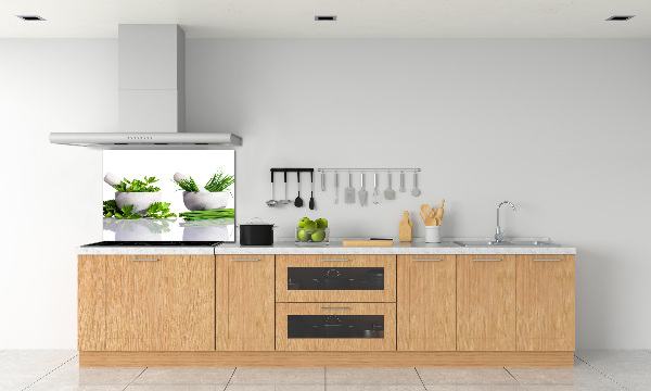 Cooker splashback Herbs