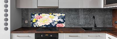 Cooker splashback Floral pattern