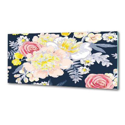 Cooker splashback Floral pattern