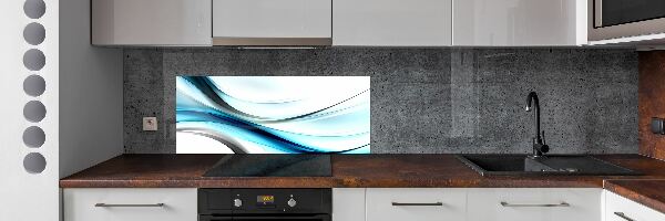 Cooker splashback Wave abstraction