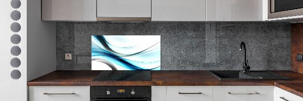 Cooker splashback Wave abstraction