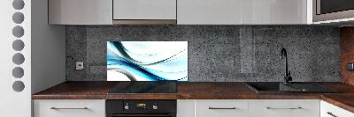 Cooker splashback Wave abstraction