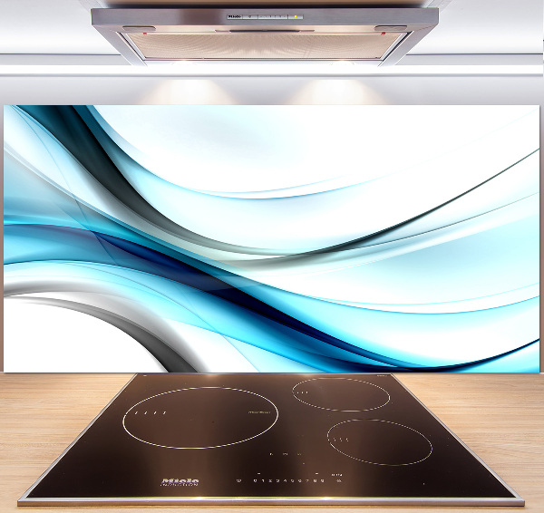 Cooker splashback Wave abstraction