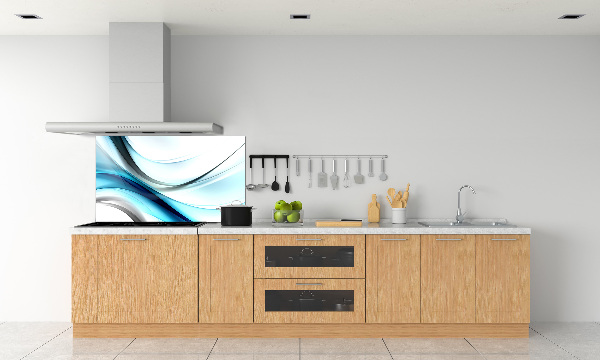 Cooker splashback Wave abstraction