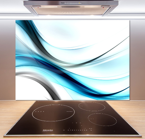 Cooker splashback Wave abstraction