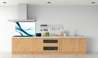 Cooker splashback Wave abstraction