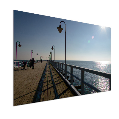 Cooker splashback Pier in Gdynia