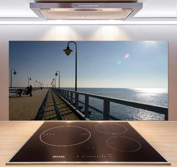 Cooker splashback Pier in Gdynia