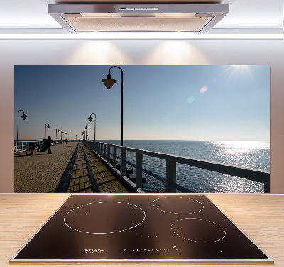 Cooker splashback Pier in Gdynia