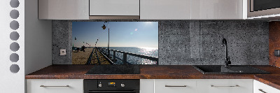 Cooker splashback Pier in Gdynia