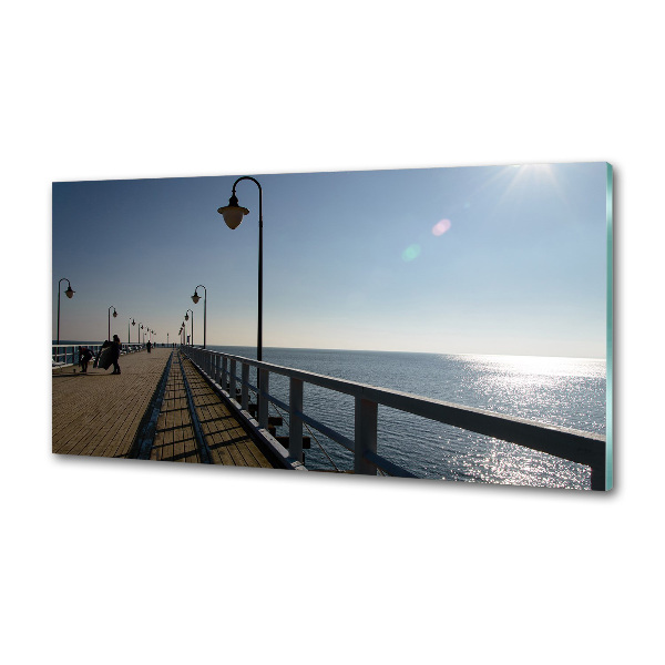 Cooker splashback Pier in Gdynia