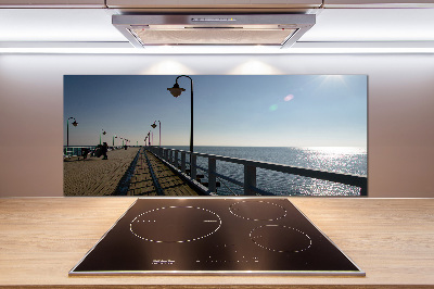 Cooker splashback Pier in Gdynia