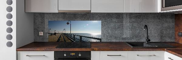 Cooker splashback Pier in Gdynia