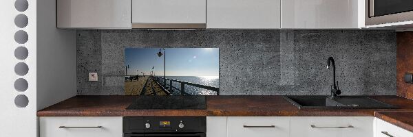 Cooker splashback Pier in Gdynia