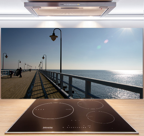 Cooker splashback Pier in Gdynia