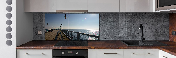 Cooker splashback Pier in Gdynia