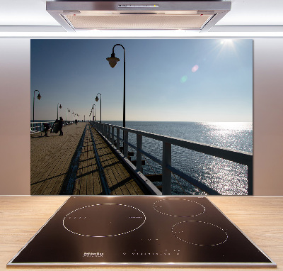 Cooker splashback Pier in Gdynia