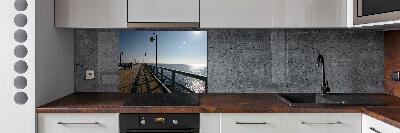 Cooker splashback Pier in Gdynia