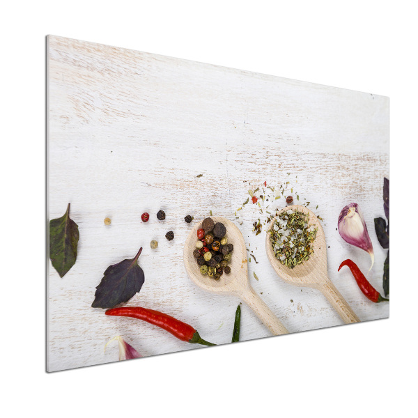 Cooker splashback Vegetables and spices