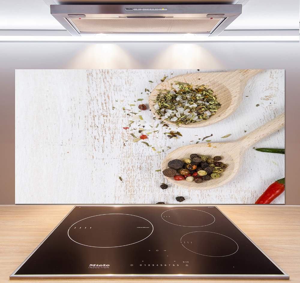 Cooker splashback Vegetables and spices