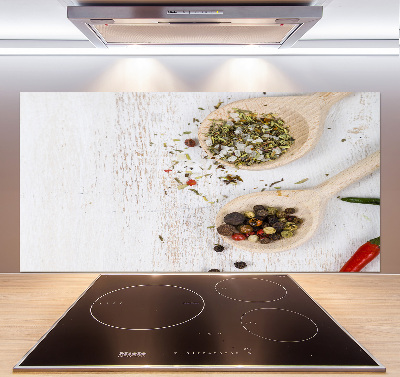 Cooker splashback Vegetables and spices