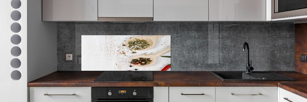 Cooker splashback Vegetables and spices