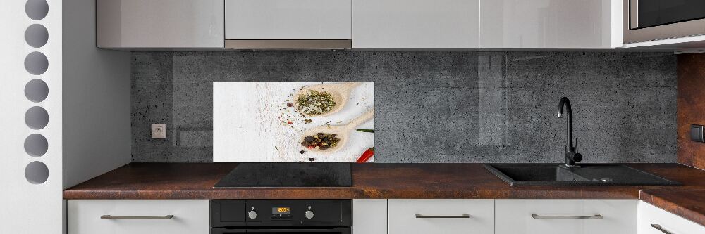 Cooker splashback Vegetables and spices