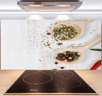 Cooker splashback Vegetables and spices