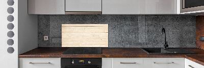 Kitchen splashback Wooden background