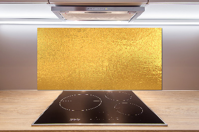 Kitchen splashback Golden foil background