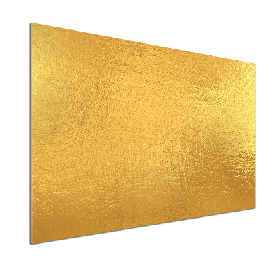 Kitchen splashback Golden foil background