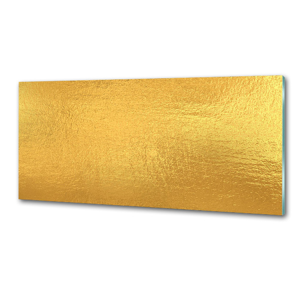 Kitchen splashback Golden foil background