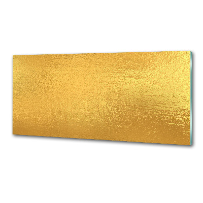 Kitchen splashback Golden foil background