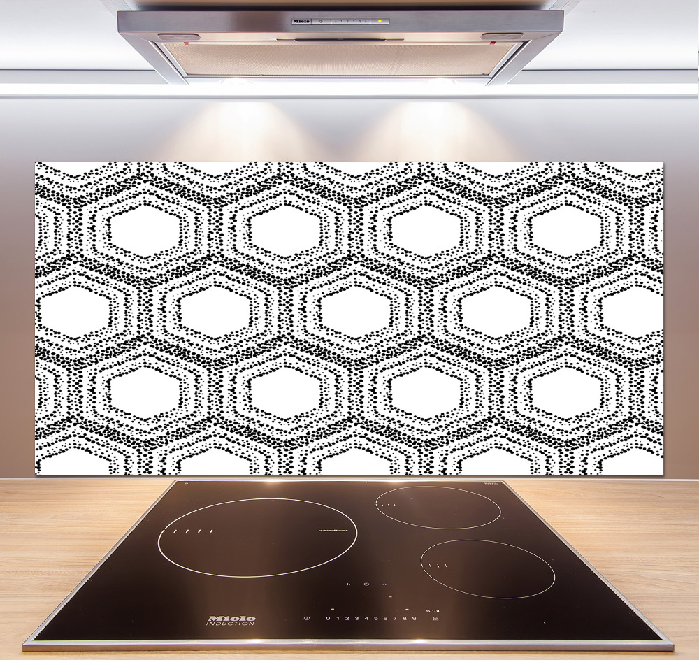 Kitchen splashback Geometric background