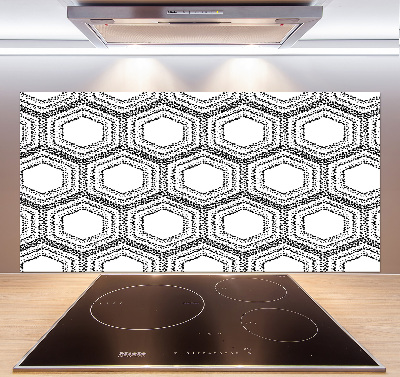 Kitchen splashback Geometric background