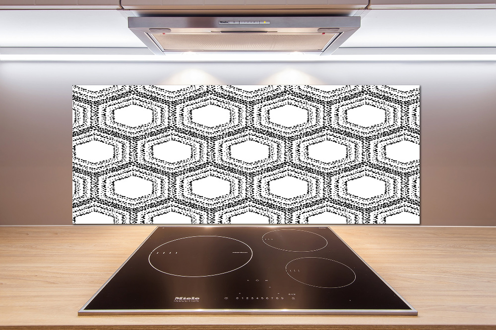 Kitchen splashback Geometric background