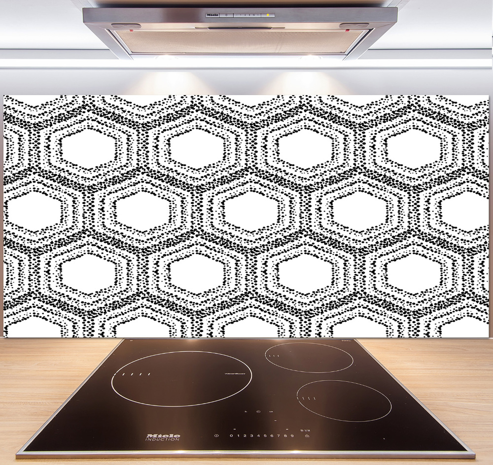 Kitchen splashback Geometric background