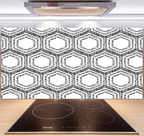 Kitchen splashback Geometric background