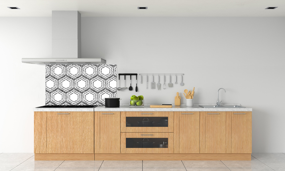 Kitchen splashback Geometric background