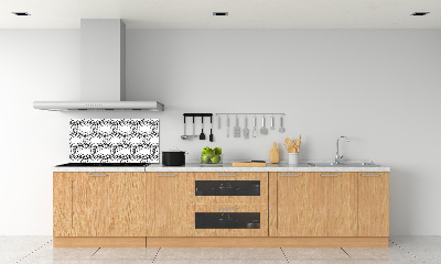 Kitchen splashback Geometric background