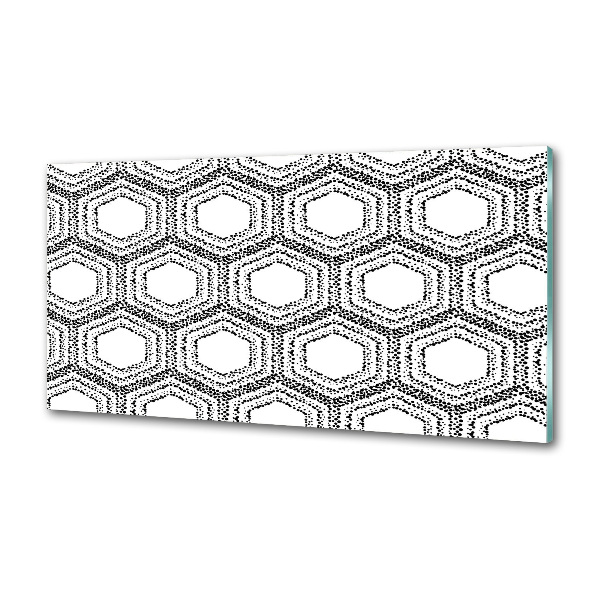 Kitchen splashback Geometric background