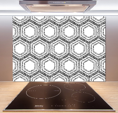 Kitchen splashback Geometric background