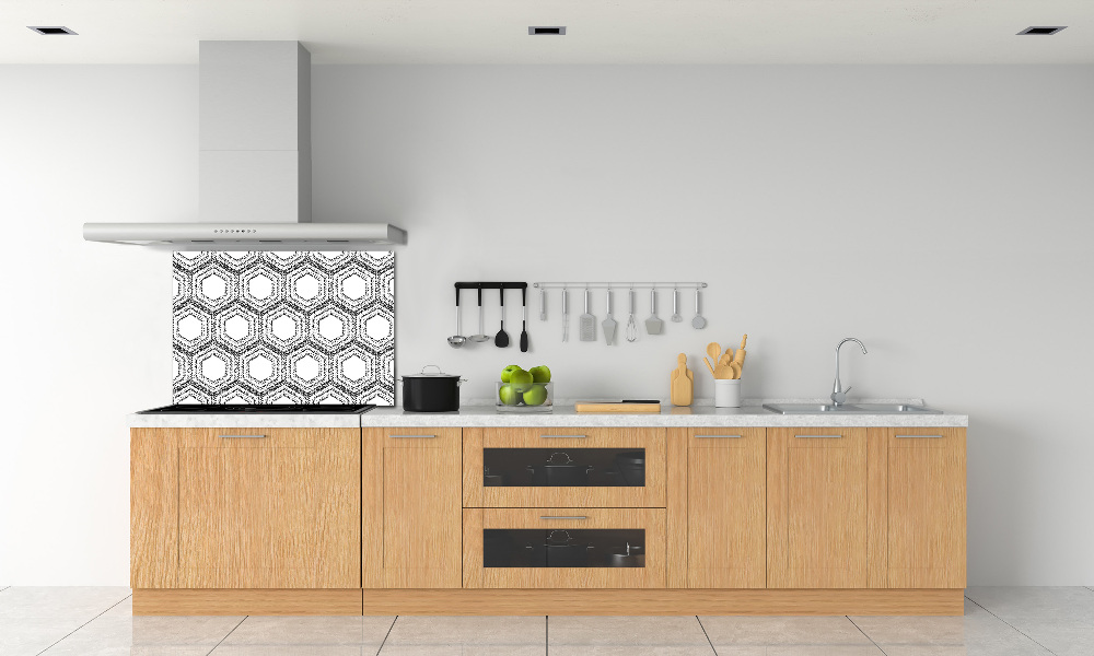 Kitchen splashback Geometric background