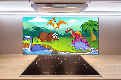 Cooker splashback Dinosaurs