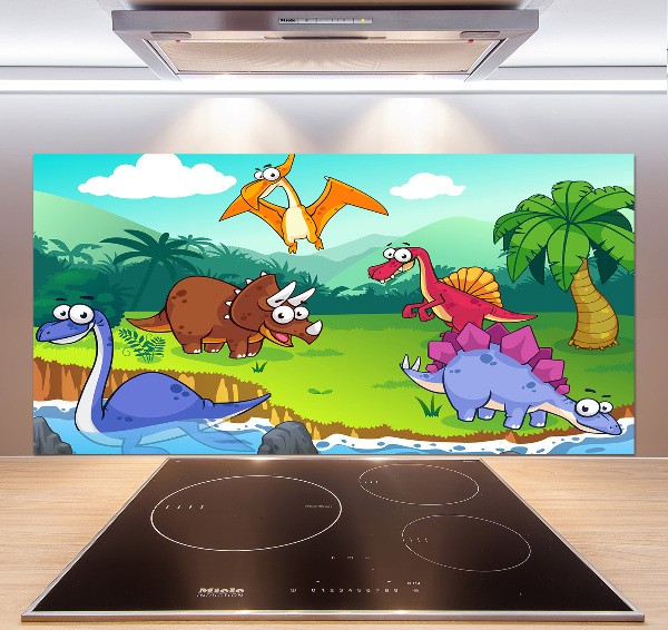 Cooker splashback Dinosaurs