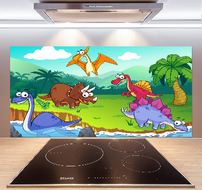 Cooker splashback Dinosaurs