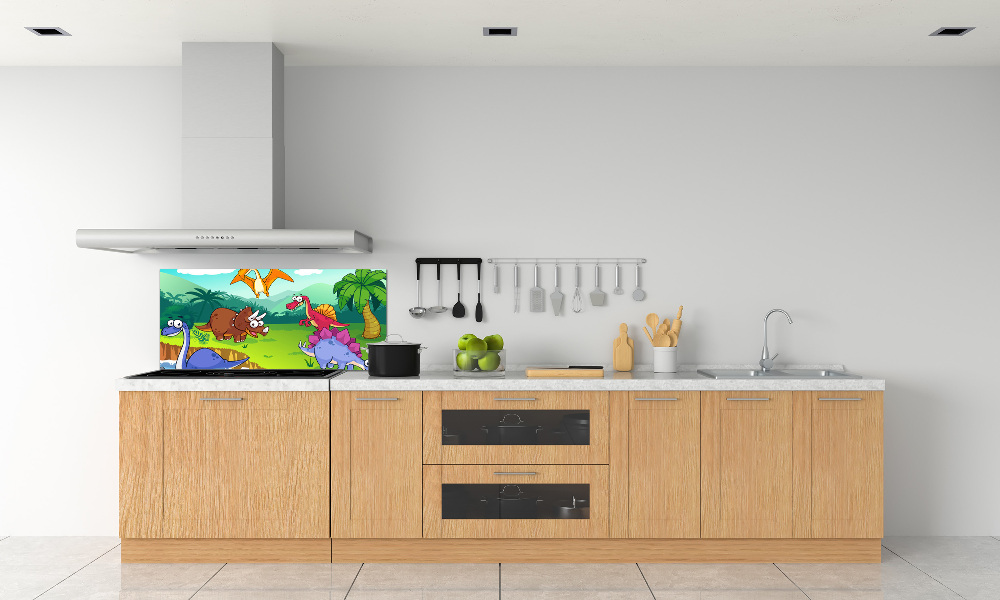 Cooker splashback Dinosaurs