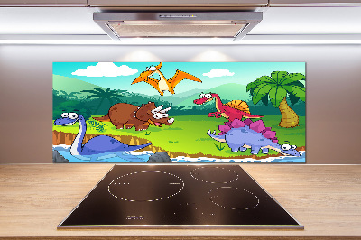 Cooker splashback Dinosaurs