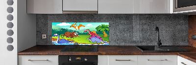 Cooker splashback Dinosaurs