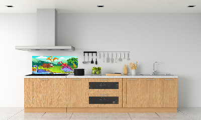 Cooker splashback Dinosaurs